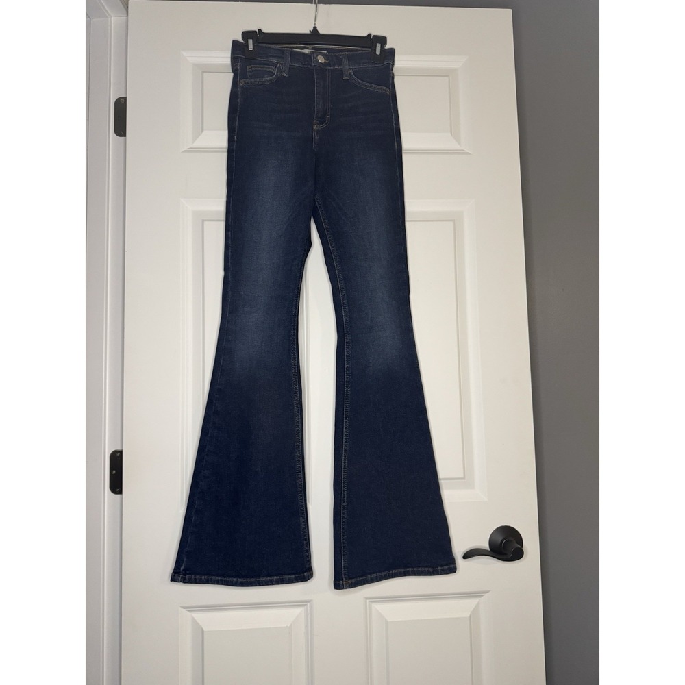 Topshop Moto Jamie Flare Jeans W26 L32 High Rise